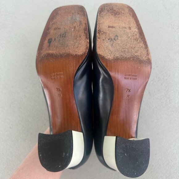 Anne Klein Women's White and Black Loafers - Picture 5 of 5